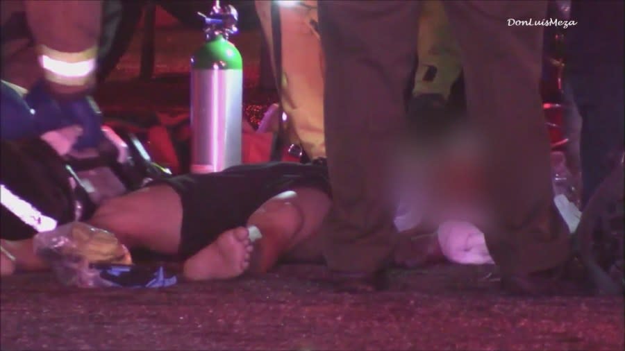 تم احتجاز أحد المشتبه بهم بعد إطلاق نار مميت وحريق متعمد لاحق في وادي أنتيلوب في 16 نوفمبر 2024. (دون لويس ميزا) 