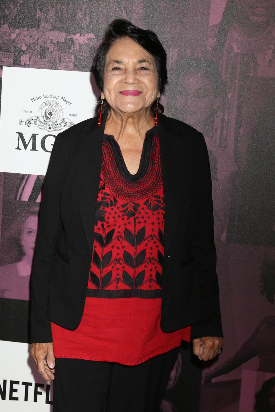 Dolores Huerta في ظهور علني لـ TheWrap Power Women Summit - Thu ، Intercontinental Los Angeles Downtown ، Los Angeles ، CA 2 نوفمبر 2018. تصوير: Priscilla Grant/Everett Collection