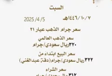 عروض الذهب من عبد الغني بيت الذهب والمجوهرات – السبت 5 أبريل 2025 3 488149687 18495624205052521 8776533554948131929 n - عروض الذهب من عبد الغني بيت الذهب والمجوهرات – السبت 5 أبريل 2025