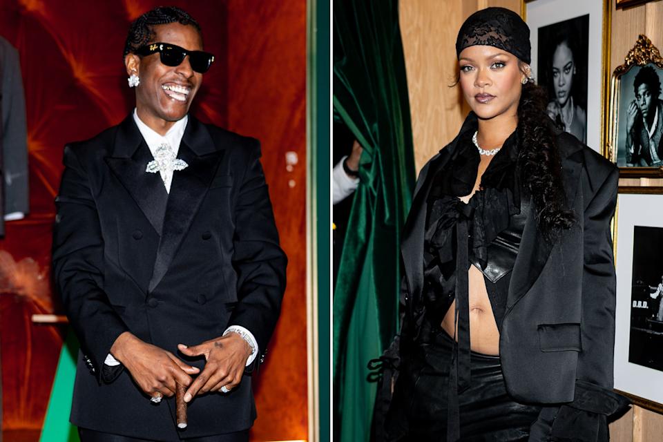 A $ AP Rocky و Rihanna في A $ AP Rocky X Ray-Ban Met Gala Afterparty.