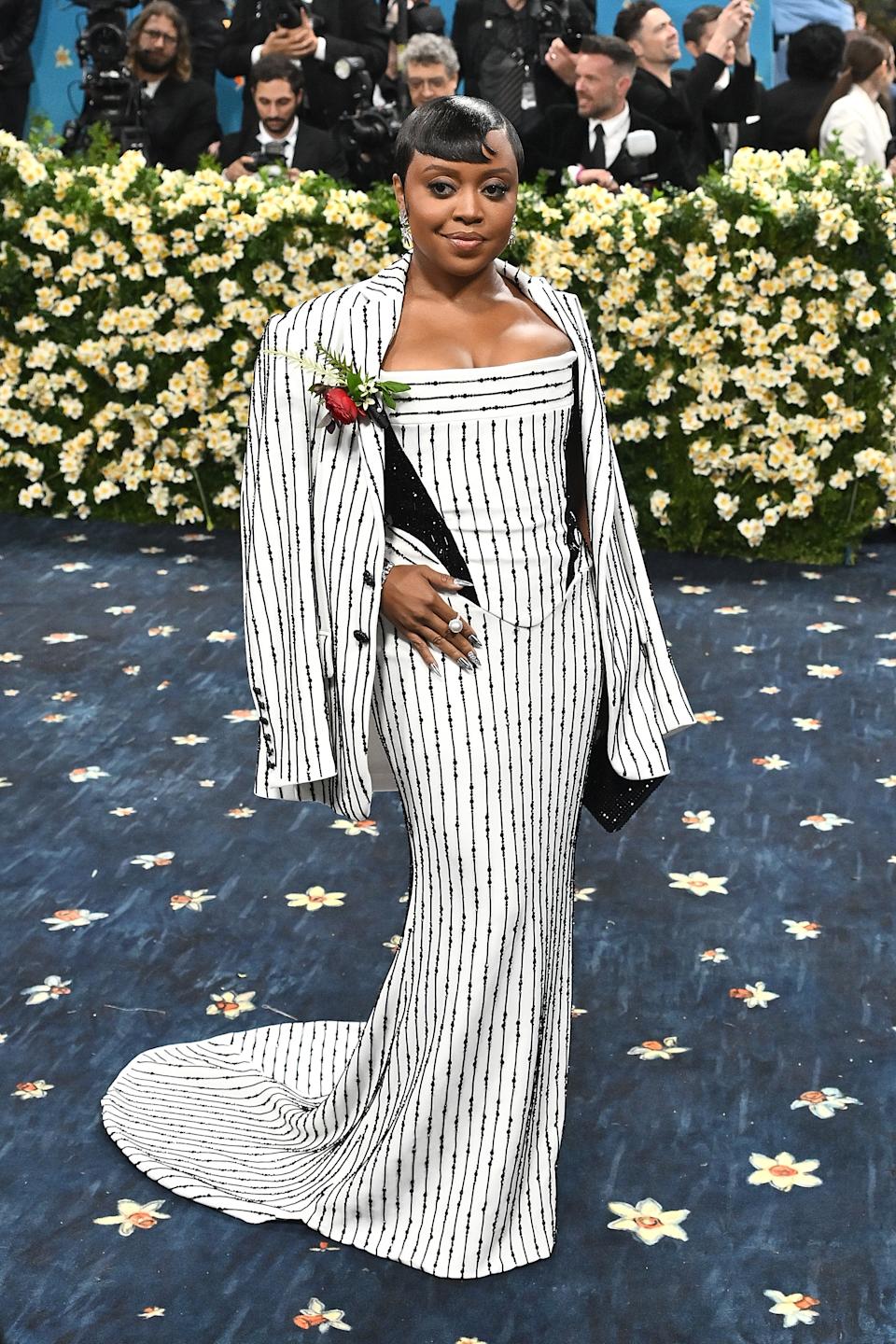 مظهر Quinta Brunson مصمم خصيصًا تمامًا. (Michael Buckner/Penske Media عبر Getty Images)