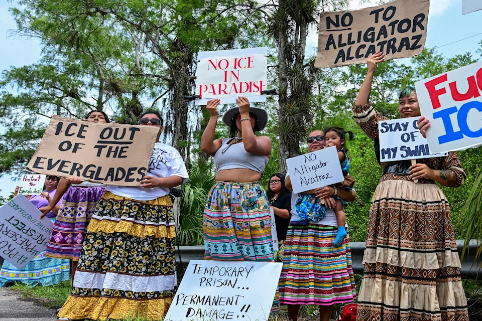 US-Immigration-Dettion-Protist (Giorgio Viera / AFP عبر Getty Images)