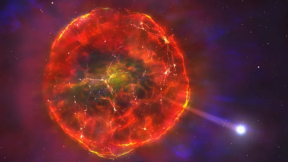 انطباع الفنان عن supernova القديم