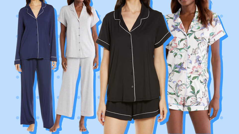بيجاما Nordstrom على خلفيات زرقاء