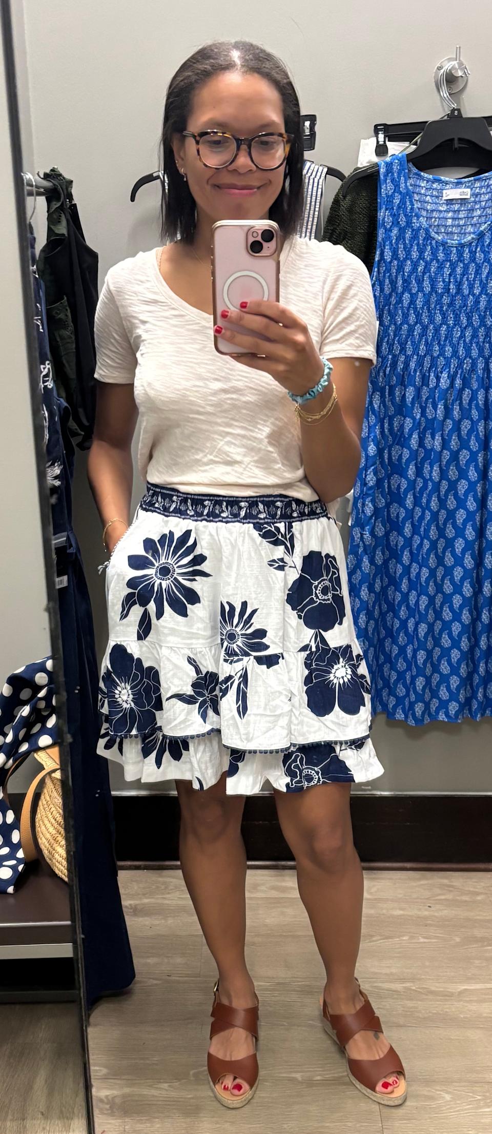 Draper James Double Ruffle Skirt