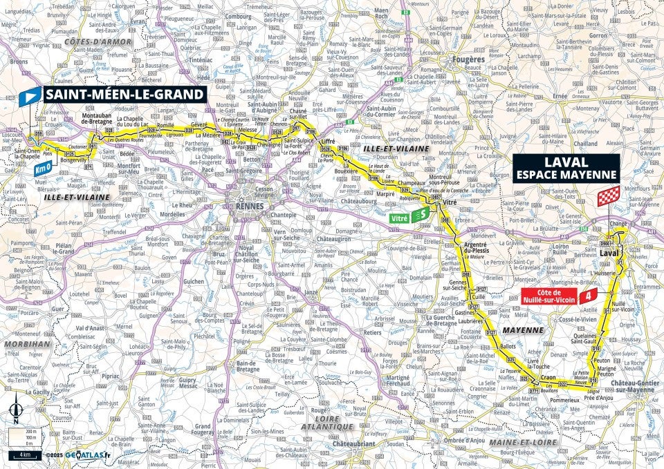 Tour de France 2025 - MAP المرحلة 8