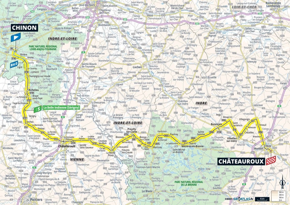 Tour de France 2025 - MAP المرحلة 9