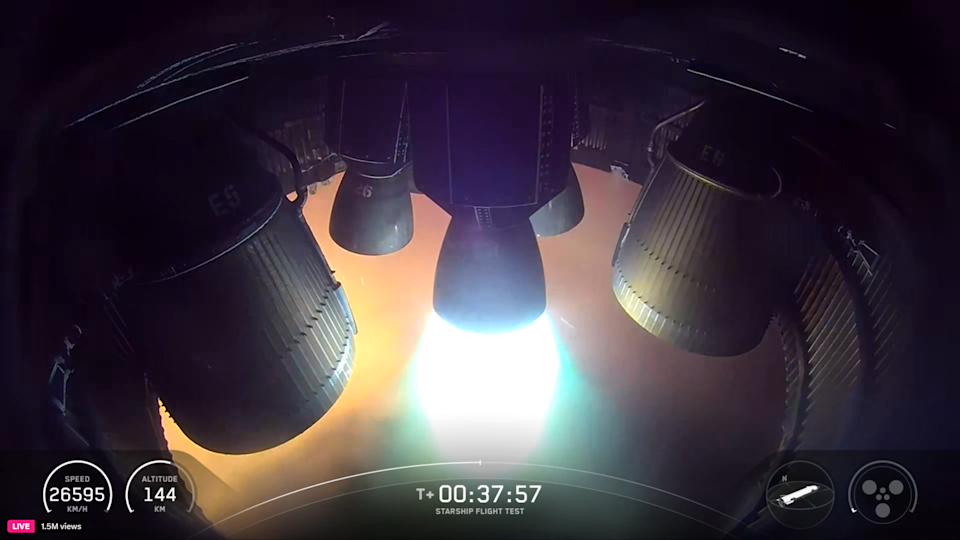 Spacex Starship Fligth 10 Relight