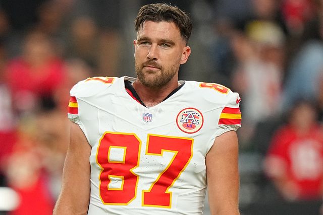 كانساس سيتي تشيفز ترافيس كيلس Erick W. Rasco/Sports Illustressed عبر Getty Travis Kelce من Chansas City Chiefs.