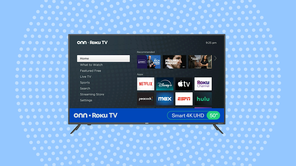 ONN TV على خلفية زرقاء