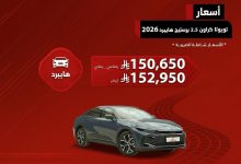 3 - عروض تويوتا كراون 2026 بريستيج هايبرد لدى عبد الرحمن عماد الدين للسيارات