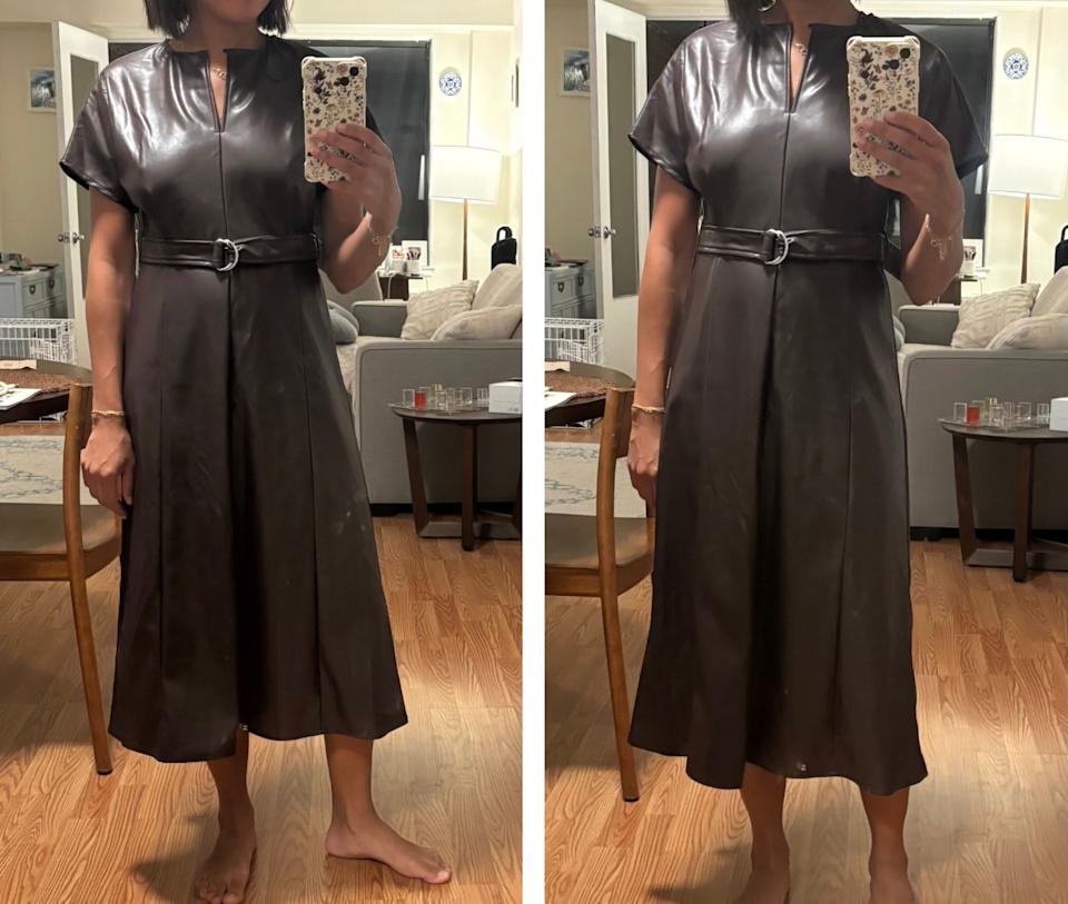 فستان جلدي Jcpenney Faux