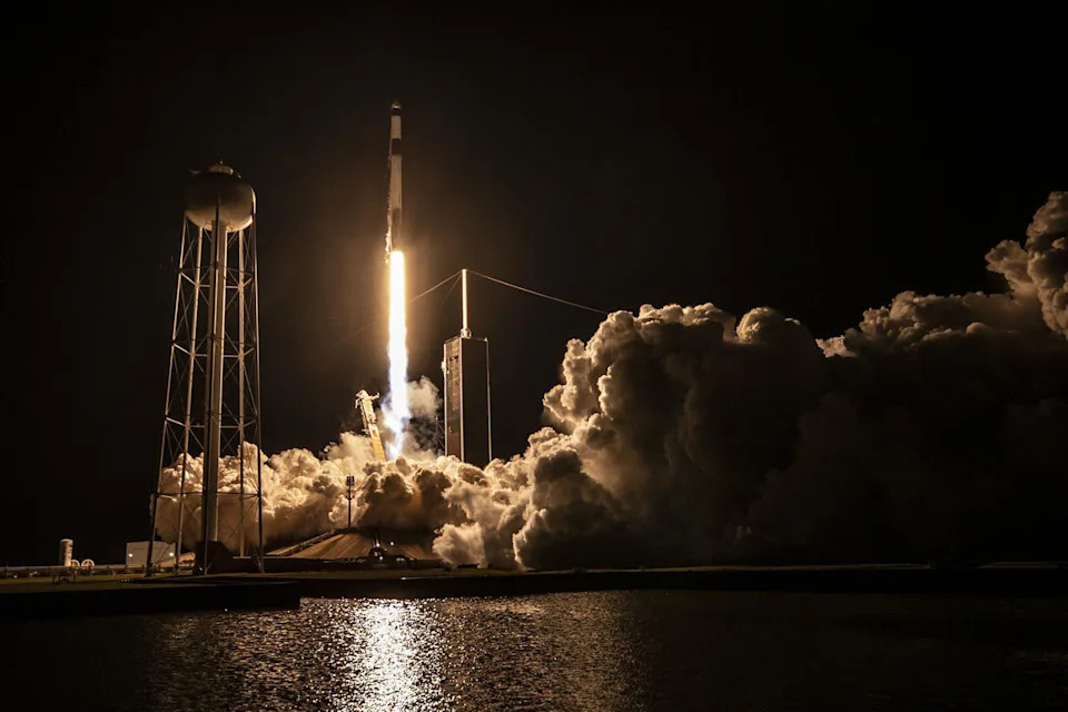 يرفع A Spacex Falcon 9 Rocket من مركز كينيدي للفضاء في ناسا في فلوريدا في 14 مارس 2023. (Spacex)