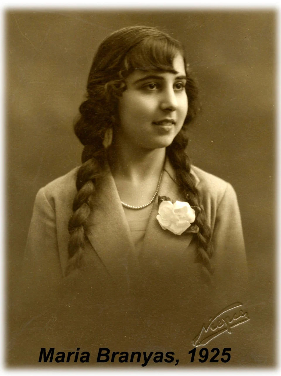 صورة لماريا برانياس في عام 1925. / الائتمان: البيان
