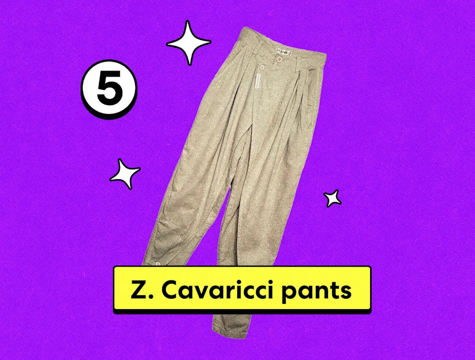 Z. Cavaricci السراويل.
