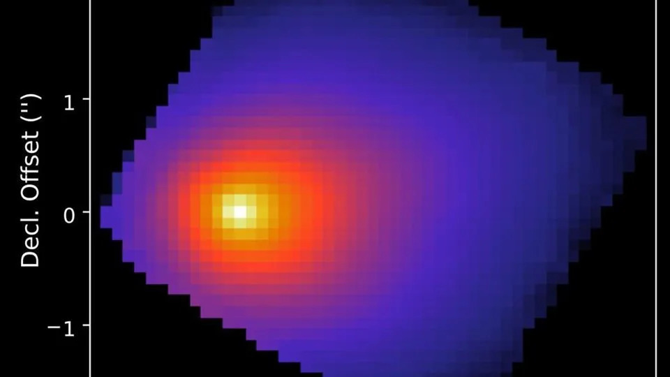 رصد تلسكوب جيمس ويب الفضائي المذنب بين النجوم في 6 أغسطس باستخدام مطياف الأشعة تحت الحمراء القريبة. - تلسكوب جيمس ويب الفضائي/ ناسا