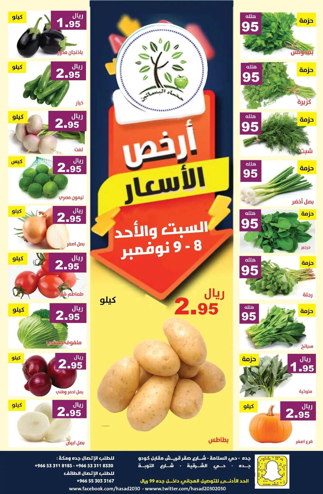 579010617 1163174562587897 4017041120918182971 n - عروض مؤسسة حصاد البساتين الطازج السبت 8-11-2025 لمدة يومان