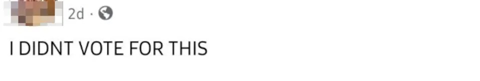 لقطة شاشة نصية تحتوي على بيان ينتقد الإجراءات في شارلوت، قائلًا إنها مضايقات، وليست تطبيقًا للقانون، بينما تدعم الاعتقالات بسبب الجرائم الخطيرة