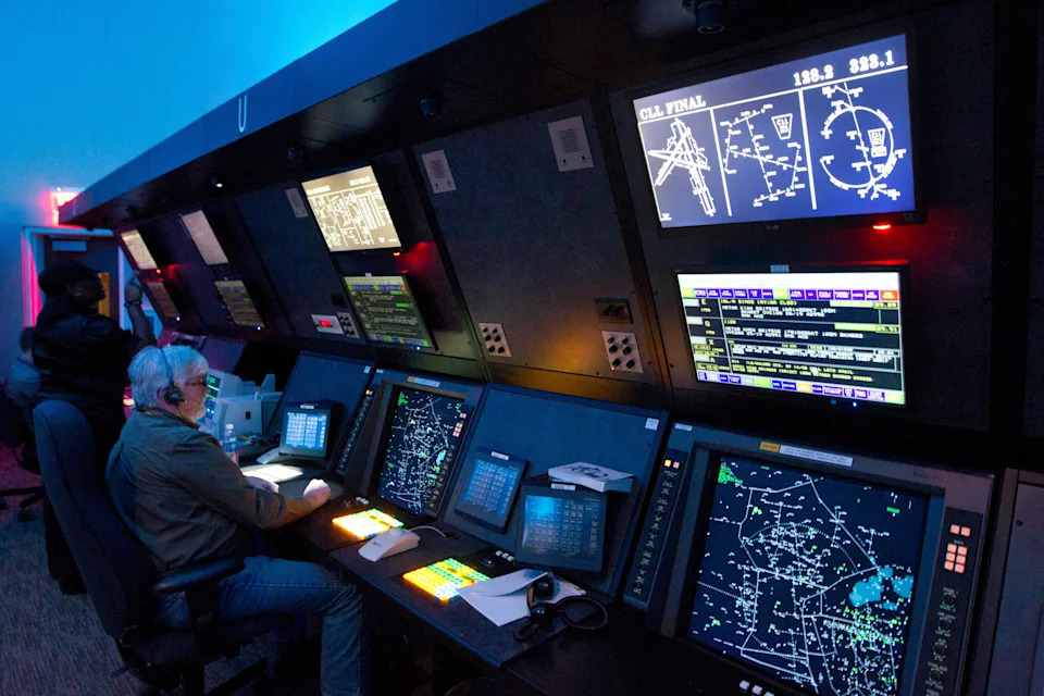 داخل هيوستن TRACON في عام 2014.