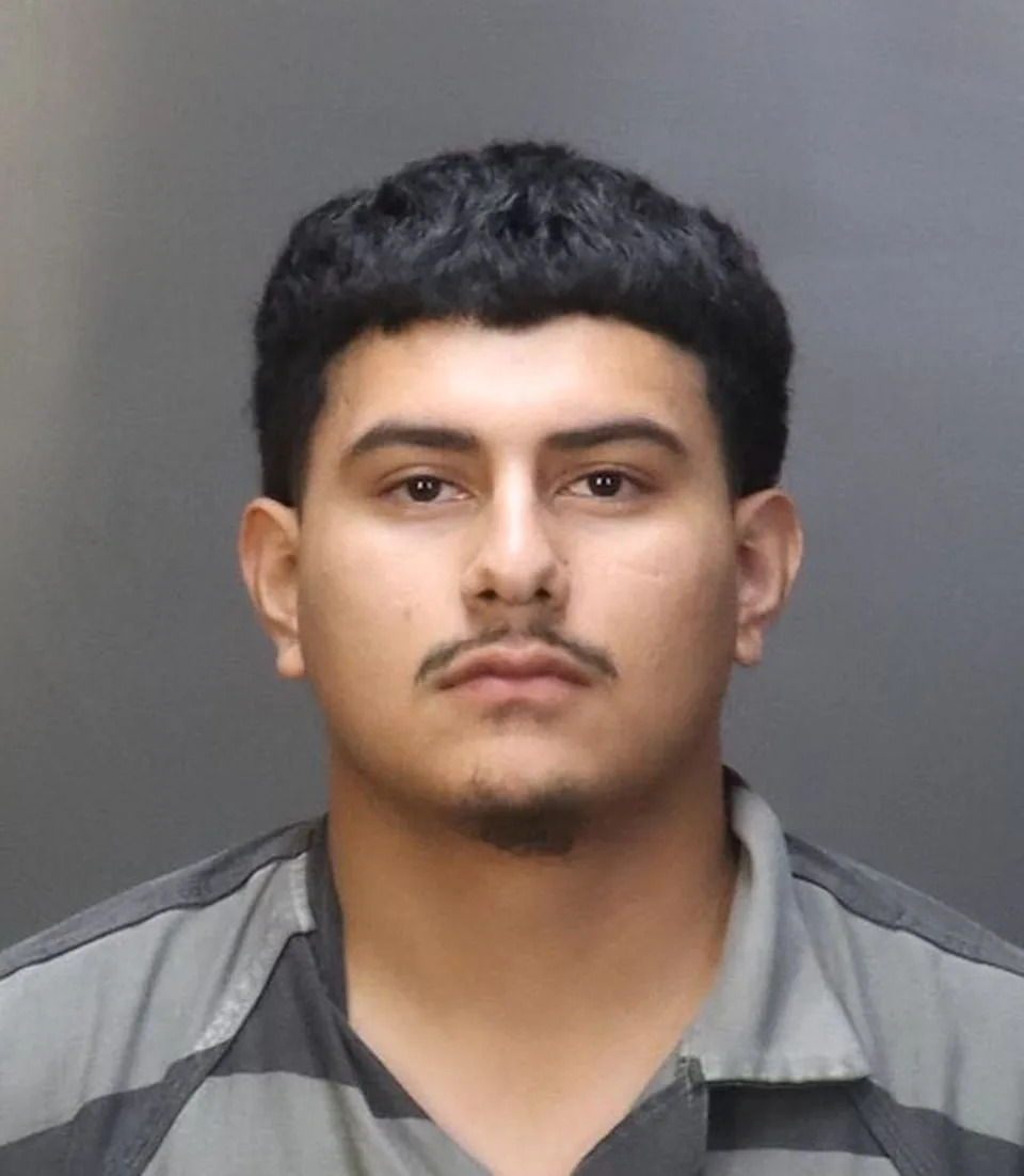 تقول الشرطة إن السائق، إليان غوادالوبي أروجو، البالغ من العمر 22 عامًا، التقط كارلين والآخرين لدعم 