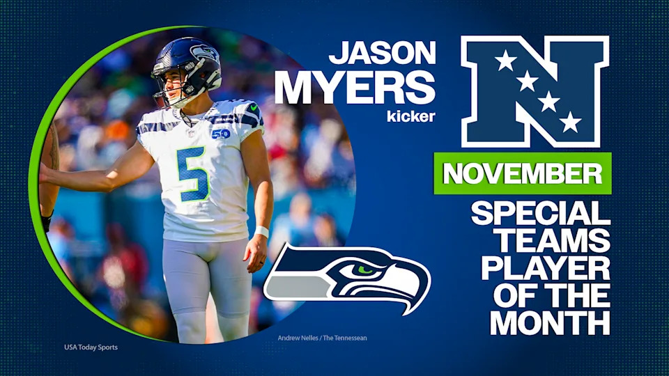 جيسون مايرز أفضل لاعب في الفرق الخاصة في NFC لهذا الشهر