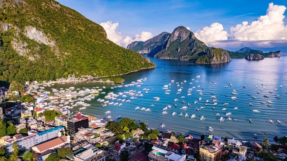 منظر جوي لظاهرة إل نيدو في شمال جزيرة بالاوان، الفلبين