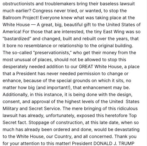 دونالد ترامب على الحقيقة الاجتماعية