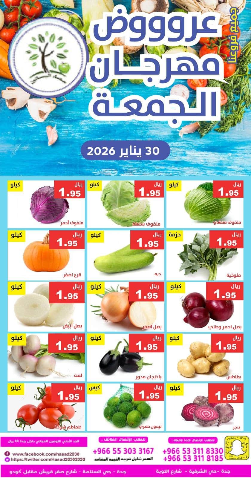 عروض مؤسسة حصاد البساتين الطازج الجمعة 30/1/2026 اليوم فقط 3 623419755 1225354669703219 3922174446167340210 n - عروض مؤسسة حصاد البساتين الطازج الجمعة 30/1/2026 اليوم فقط