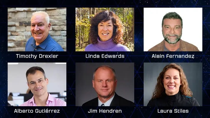 شبكة صور تظهر صور ستة أشخاص - أربعة رجال وامرأتين