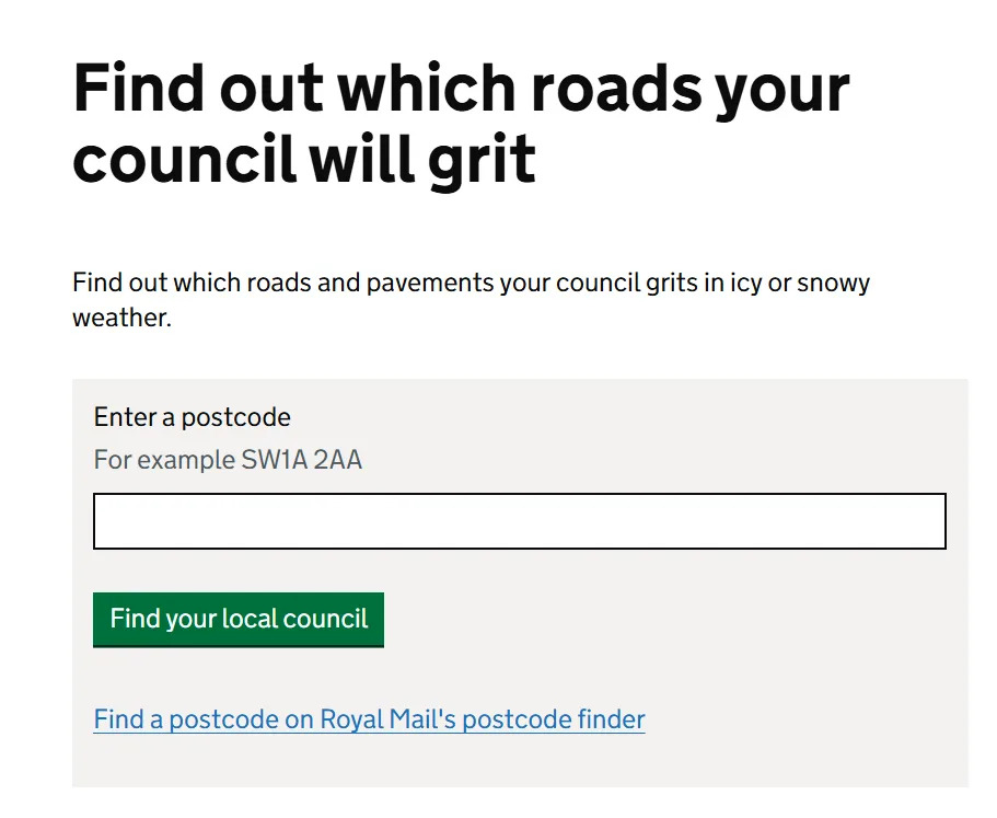 يمكن للحكومة أن توجهك إلى موقع الويب الذي تحتاج فيه إلى عرض معلومات حول عملية الطحن المحلية الخاصة بك. (حكومة المملكة المتحدة)